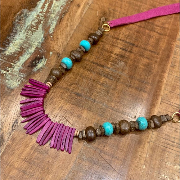 Handmade Boho Inspired Statement Necklace - Picture 3 of 6